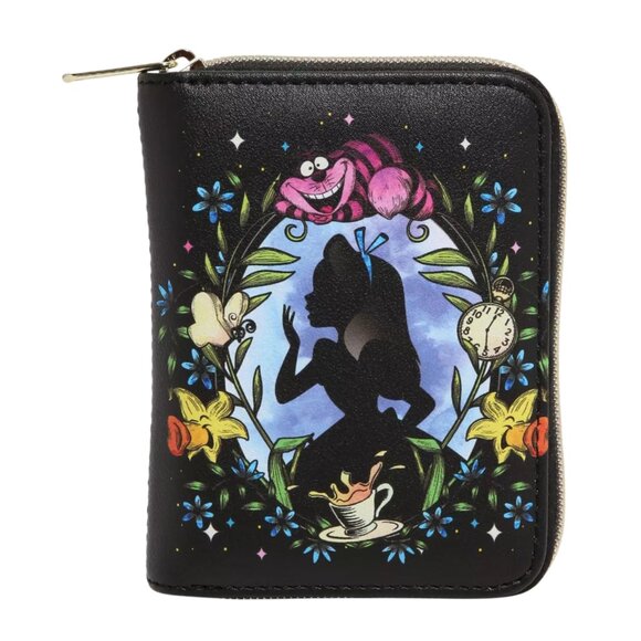 Loungefly Disney Alice In Wonderland Cameo Mini Zipper Wallet - New - Picture 1 of 3